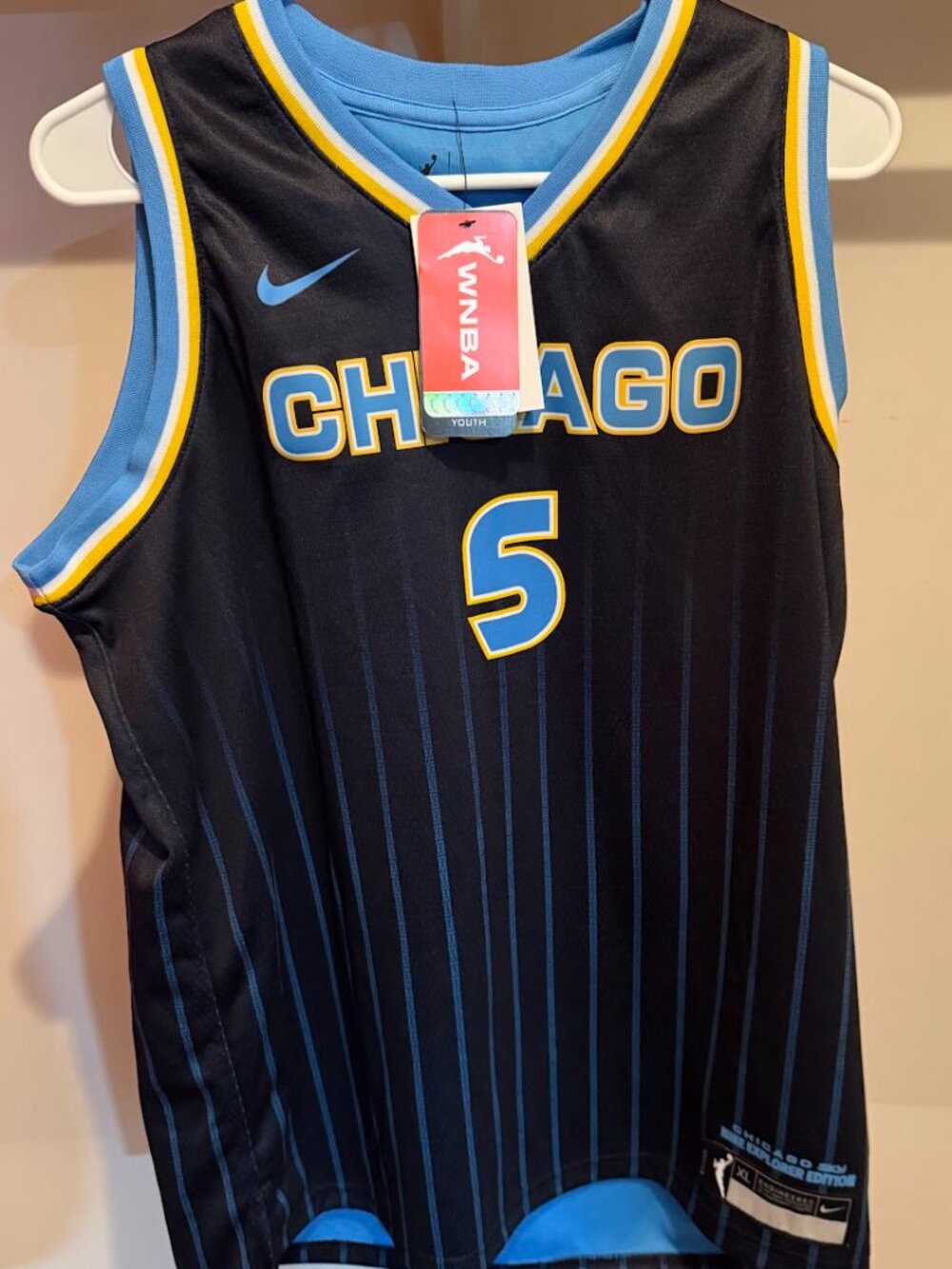 Nike Angel Reese #5 Chicago Sky Explorer Edition Youth XL 18/20 NWT